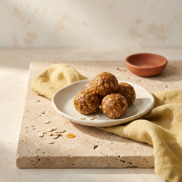 Caramel Mushroom Coffee Energy Bites