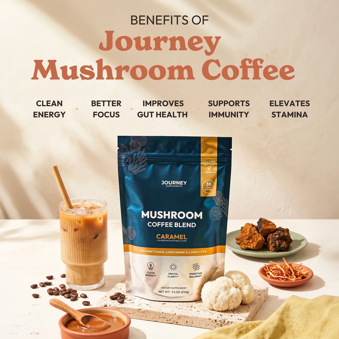 Mushroom Coffee  Caramel