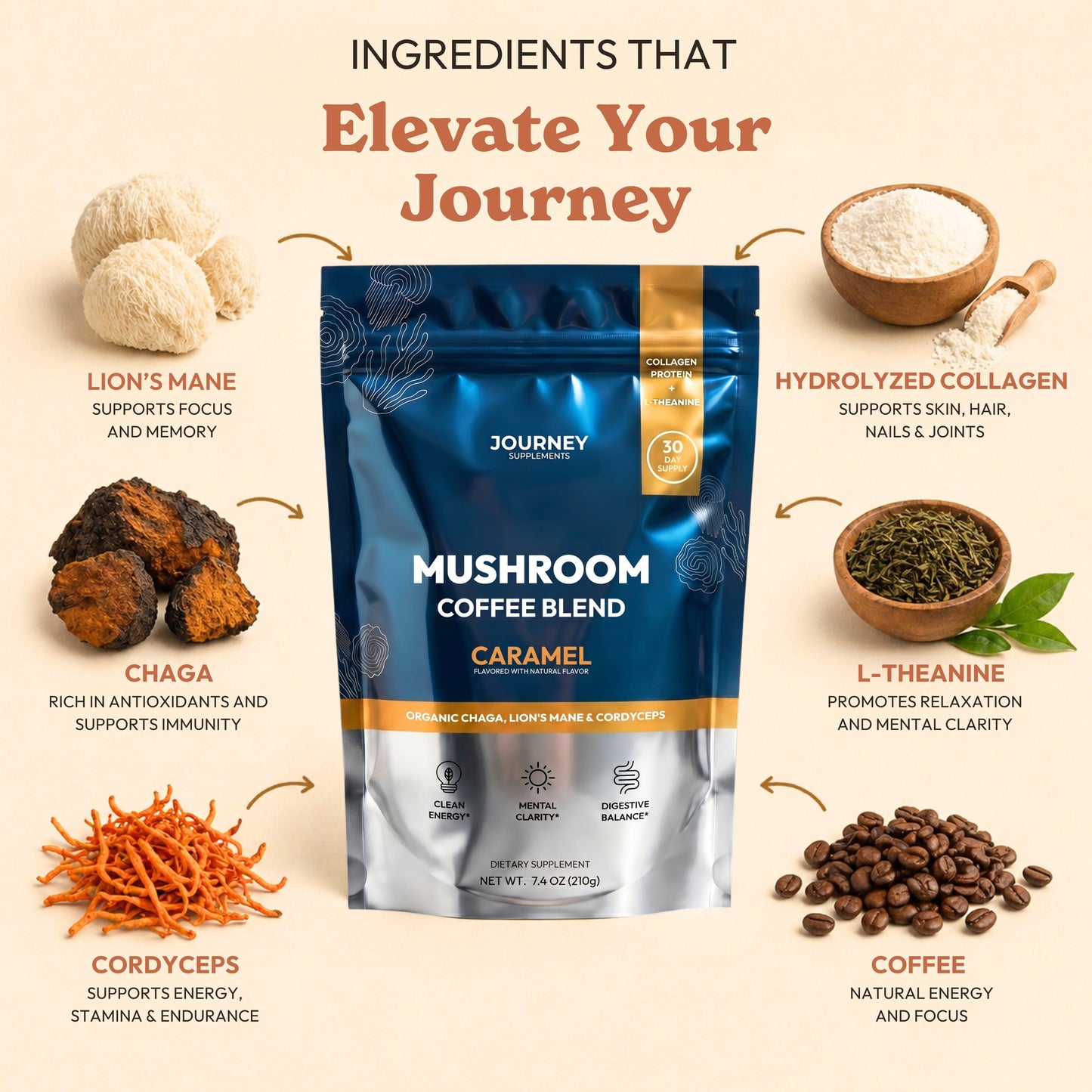 Mushroom Coffee  Caramel