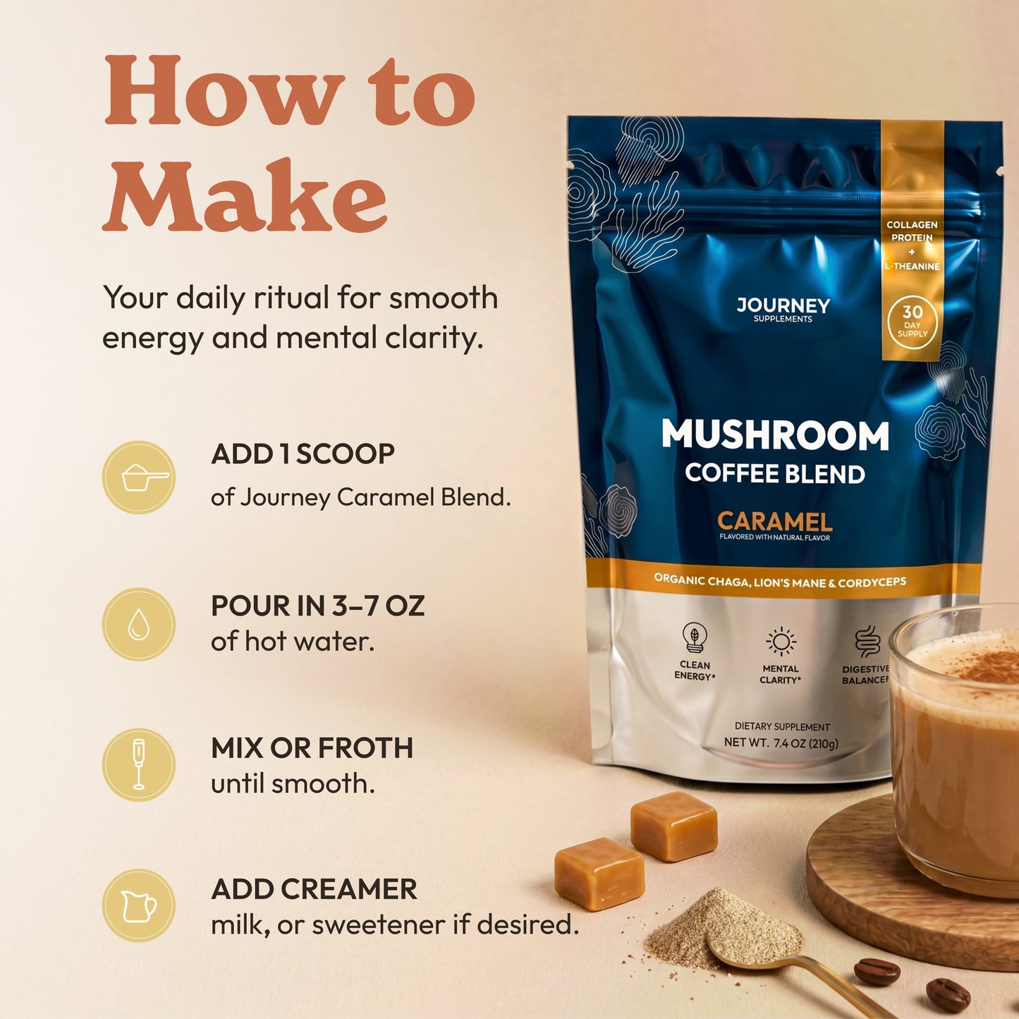 Mushroom Coffee  Caramel