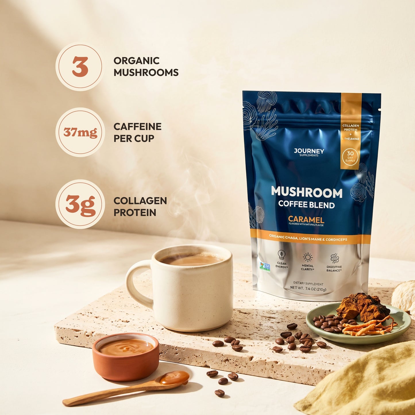 Mushroom Coffee  Caramel
