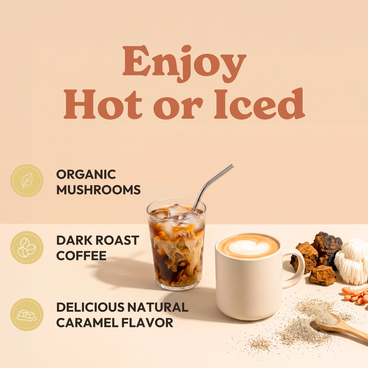 Mushroom Coffee  Caramel